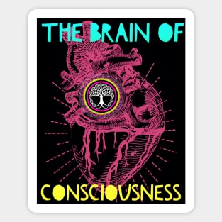 Brain of Consciousness Living From The Heart Tree of Life 5D Ascension Graphic Magnet